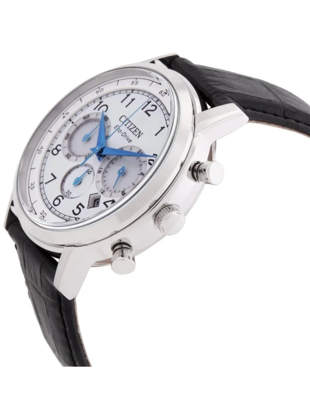 NWT Citizen Eco-Drive Chronograph White Dial Men's Watch